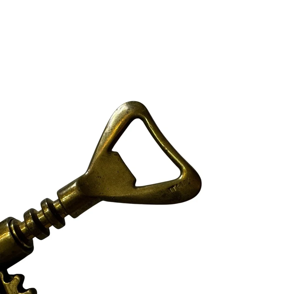 Vintage Brass Wing Corkscrew Wine Bottle Opener Made in Italy Mid Century‎ MCM